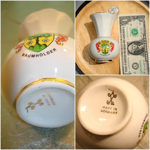 Vintage Ceramic Decor Porcelain Bud Vase Germany - Picture 2 of 4